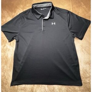Under Armour Men's Short sleeve Polo Golf shirt Men's 2XL Black